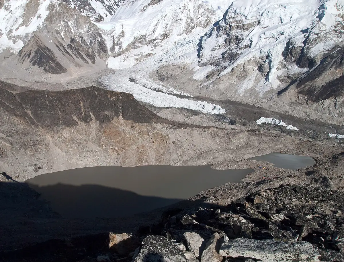 The Khumbu Glacier and Icefall